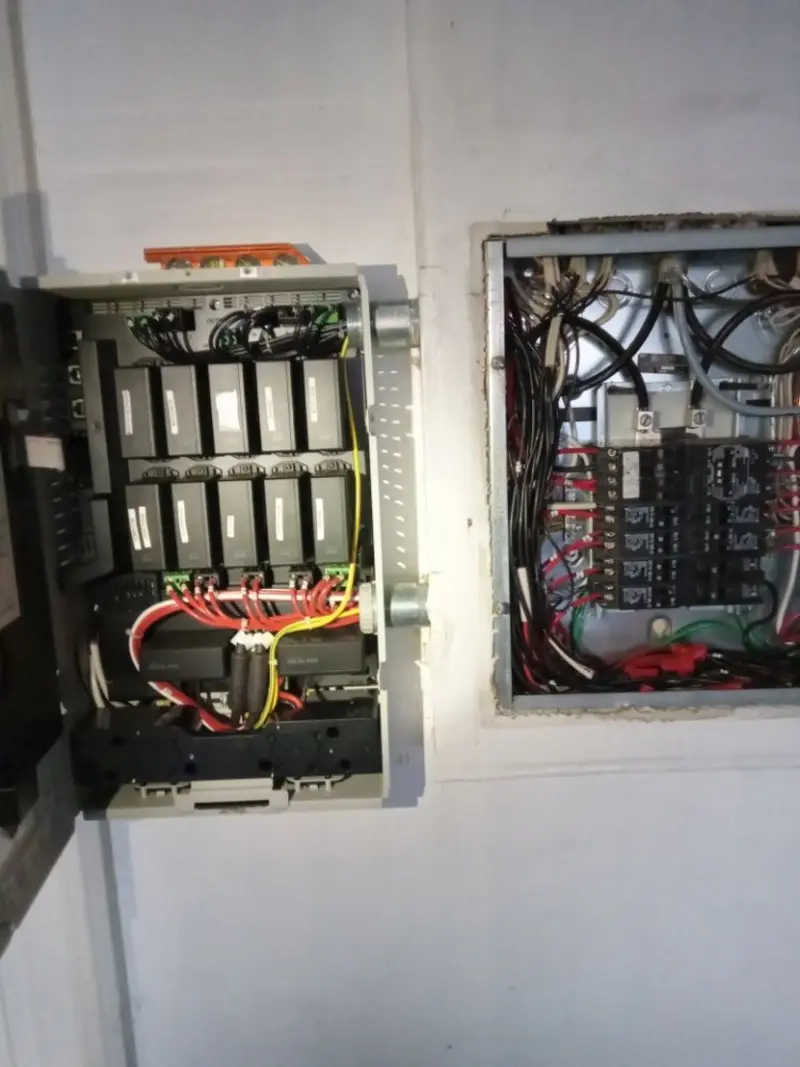 Electrical panel upgrade completed for Security Camera Wiring in Brookfield